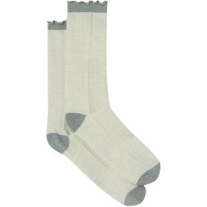 Women'secret Middelgrote sokken uit de collectie Ecru Ruffle