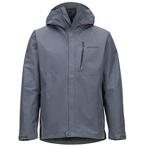 Marmot Heren Minimalist GORE-TEX Component Jacket, Waterdichte, warme GORE-TEX-regenjack, winddichte regenjas voor op de fiets, ademend hardshell windjack als overgangsjas, Steel Onyx, XL