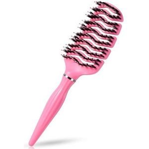 Blendura haarborstel zonder trekken, roze, haarborstel zonder trekken