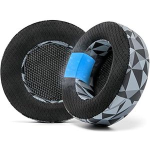 WC FreeZe Virtuoso - Hybride Stof Cooling Gel Replacement Earpads Voor Corsair Virtuoso Gaming Headset, Gemaakt door Wicked Cushions, Verbeterde Duurzaamheid, Dikte en Geluidsisolatie | Geo Grey