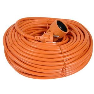 Debflex 344259 Verlengkabel 25 m 2P+T 16A verlengkabel stopcontact verlengkabel 25 meter 2P+T 16A 3G1.5 (type HO5VV-F) oranje