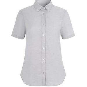 VELILLA 405025S Oxford overhemd voor dames, elastisch, korte mouwen, ijsgrijs, maat M, Grijs (ijs), M