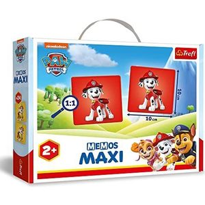 Trefl - Memos Maxi Paw Patrol, educatief spel voor de jongsten, zoeken naar fotoparen, spel met sprookjesfiguren Paw Patrol