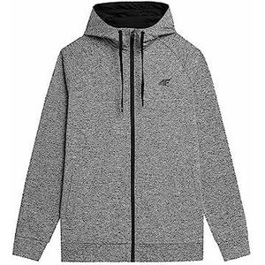 4F Heren Functioneel sweatshirt BLMF350 Jeans, Cold Light Grey Melange, XL voor heren, Cold Light Grey Melange, XL