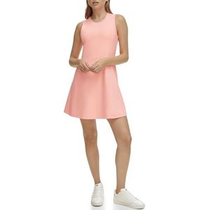 DKNY Dames Balance Tennis Dress, Atomic Pink, Small, Atomic Pink, S