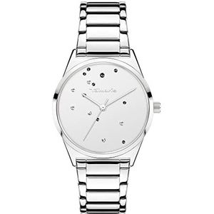 Tamaris Dames analoog kwarts horloge met roestvrij stalen armband TT-0098-MQ, zilver