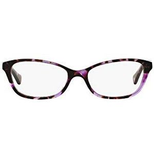Ralph by Ralph Lauren RA7049 Cat Eye Brilmonturen voor dames, glanzend violet schildpad/demolens, 51 mm, Glanzende Violet Tortoise/Demo Lens, 51 mm