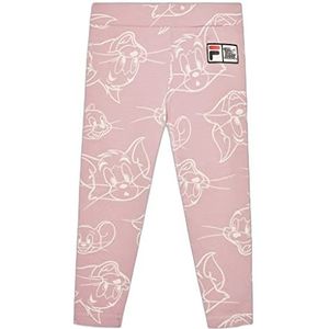 FILA Tokat AOP-leggings voor kinderen, uniseks, Mauve Shadow Tom & Jerry Aop, 164-182