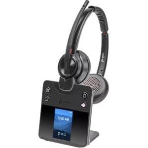Poly Savi 8420 Office - Savi 8400 Series - Headset - On-Ear - DECT/Bluetooth - Draadloos - Actieve ruisonderdrukking - Zwart - Gecertificeerd voor Microsoft Teams