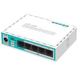 Mikrotik Hex Lite Ethernet Router (10,100 Mbit/s, Ethernet (RJ-45), wit, 64 MB, 850 MHz, DC, wit