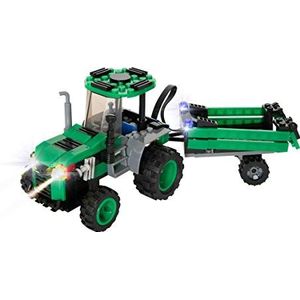 Light STAX Hybrid Tractor 30822, licht en geluid bouwstenenset, compatibel met STAX-systeem en alle bekende bouwsteenmerken, inclusief 141 bouwstenen en 18 STAX-bouwstenen