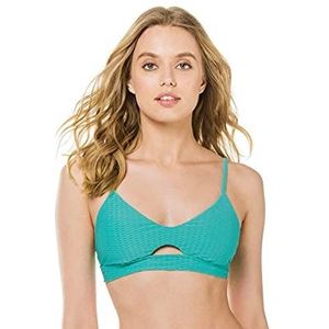 Seafolly La Luna Keyhole Bralette Bikinitop voor dames, turquoise (Antigua Blue Antigua Blue), 32