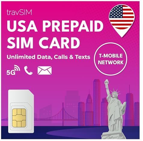 SIM-Kaart - Onbeperkte Data - T-Mobile - USA - 7 Dagen Geldig