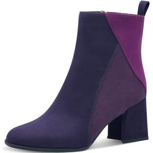 Marco Tozzi Dames Bootie Zip+Slip 2-25385-43 Modelaarzen, Purple Comb, 41 EU, Paarse kam, 41 EU