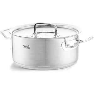 Fissler Original-Profi Collection 2022 Kookpan Laag met RVS Deksel, 24cm