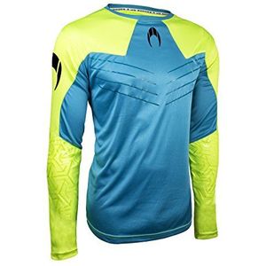 HO Soccer Unisex Ikarus keepersshirt met lange mouwen zonder vulling, Blauw/Lima, XL