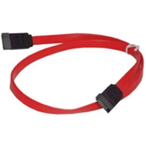 MicroConnect 0,3 m SATA-kabel 0,3 m SATA 7-pin rood - SATA-kabel (0,3 m, SATA II, SATA 7-pin, SATA 7-pin, male connector/male connector, rood)