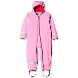 Playshoes Unisex baby softshell overall fleece gevoerd, roze, 80 cm