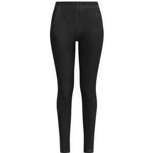 DIM Dameslegging met jeanseffect met zakken Relax & Go x1, Zwart, S