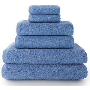Top Towel Set van 2 handdoeken, 2 badhanddoeken en 2 bidetten, 100% katoen, 400 g/m²