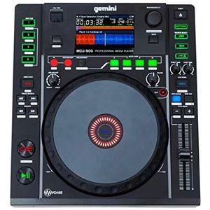 Gemini MDJ-900 - USB DJ Media Player - 4,3 inch kleurendisplay - 8 inch Jogwheel