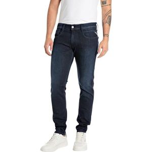 Replay Anbass Powerstretch denim jeans voor heren, 007, donkerblauw, 33W / 30L