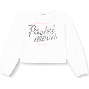 United Colors of Benetton T-shirt voor meisjes, wit 101, 170 cm