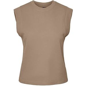 PIECES Pcchilli Summer Sl Noos Bc Top voor dames, silver mink, XS