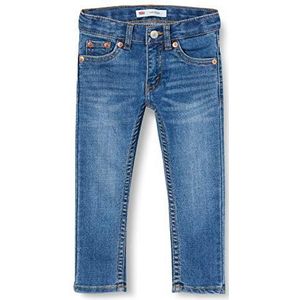 Levi's Lvb 510 Skinny Fit Jeans voor jongens, Dark Blue Denim (Low Down), 12 Jaren