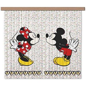 AG Design Disney Mickey Mouse kinderkamergordijn, stof, meerkleurig, 0, 1 x 180 x 160 cm, 2,Meerkleuren