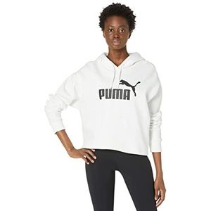 PUMA Essentials Cropped Logo Fleece Hoodie voor heren, Puma wit., XL