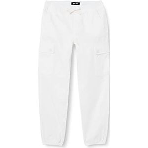 Replay Cargobroek voor meisjes met trekkoord, Optical White 001, 4 Jaar