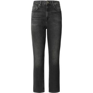 Pepe Jeans Dames Tapered Hw Violet Jeans, Zwart (Denim-9fa), 25 W/30 L, zwart (denim-9fa), 25W / 30L