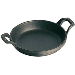 STAUB Gietijzeren Ronde Gratin Bakschaal, Zwarte Matte