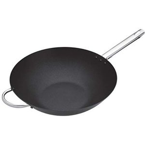 Carbonstalen wok, 35,5 cm - Masterclass Professional