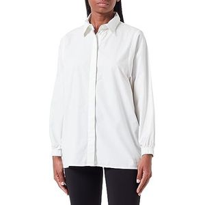 VERO MODA Dames Vmcharlotte L/S Shirt WVN Ga shirt met lange mouwen, wit (snow white), S