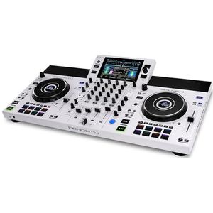 Denon DJ SC LIVE 4 WHITE - Standalone DJ-controller met stems op 4 decks, wifi-streaming, luidsprekers, compatibel met Serato DJ en Virtual DJ