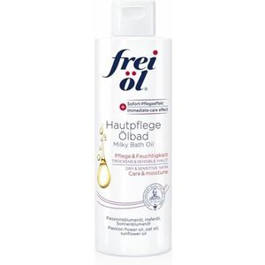 frei öl Huidverzorgingsolierbad met hoogwaardige plantaardige oliën, hydraterend, hydraterend, ontspant en kalmeert extreem droge en gevoelige huid, veganistisch, lichaamsolie, 200 ml