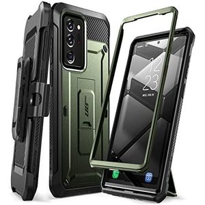 SUPCASE Unicorn Beetle Pro Series Full-Body Robuuste Holster & Kickstand Case voor 6,9-inch Samsung Galaxy Note 20 Ultra (2020), donkergroen
