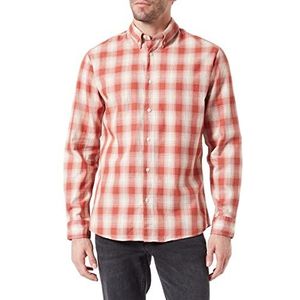 SELECTED HOMME Herenhemd Button-down, Baked Clay/Checks: klein, XL
