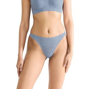 sloggi Women's Zero Feel Bliss String Slips, Bluish Gray, XS, Bluish Gray, XS