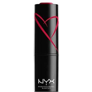 NYX Professional Makeup Lippenstift Shout Loud satijn, ultra-rijke kleur, Cherry Charm