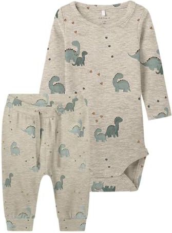 NAME IT Heren Nbmnohr Ls Body Set, Peyote Melange, Numeric_74, Peyote Melange, numeric_74