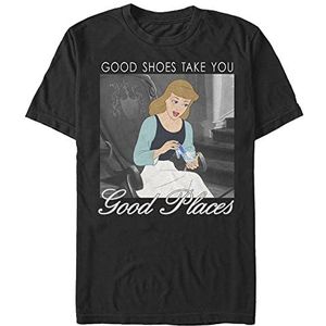 Disney Cinderella - Cinderella Shoes Unisex Crew neck T-Shirt Black 2XL