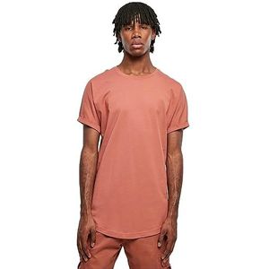 Urban Klassiek s Heren-T-shirt lange voor mannen langer gesneden verkrijgbaar in vele kleurvarianten maten XS 5XL terracotta M