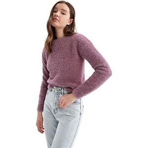 DeFacto Trui normale pasvorm voor dames - coltrui trui voor dames (roze, XL), roze, XL
