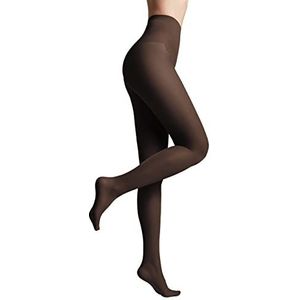 Conte elegant zijdezachte damespanty met verstevigd slipje - dunne damespanty extreem elastisch - BIKINI 20 kleur bruin maat 15 Zwart Maat 3