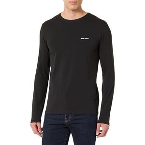Pepe Jeans Heren M Basic Logo Stretch L/S T-shirt, zwart (zwart), M, zwart., M