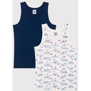 Petit Bateau Tanktops (verpakking van 2 stuks) voor kinderen en jongeren, Versie 1., 6 jaar