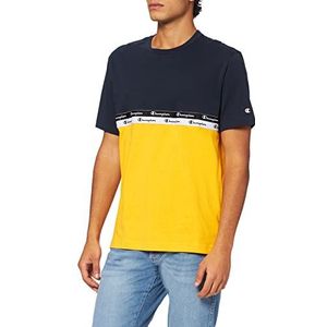 Champion American Tape Color Block T-shirt, geel, S, Geel, S